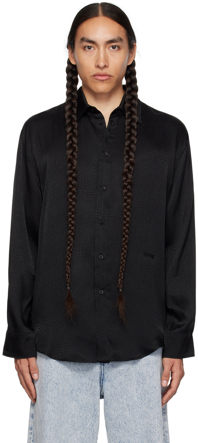 WIDESPREAD COLLAR SHIRT - RASCHEL LACE / BLK