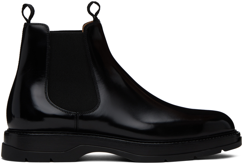 Dunhill Black Hybrid Chelsea Boots