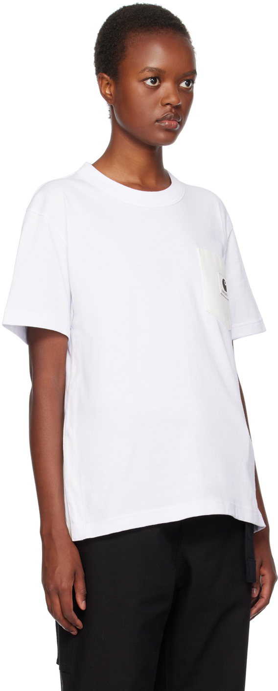 sacai White Carhartt WIP Edition T-Shirt | Smart Closet