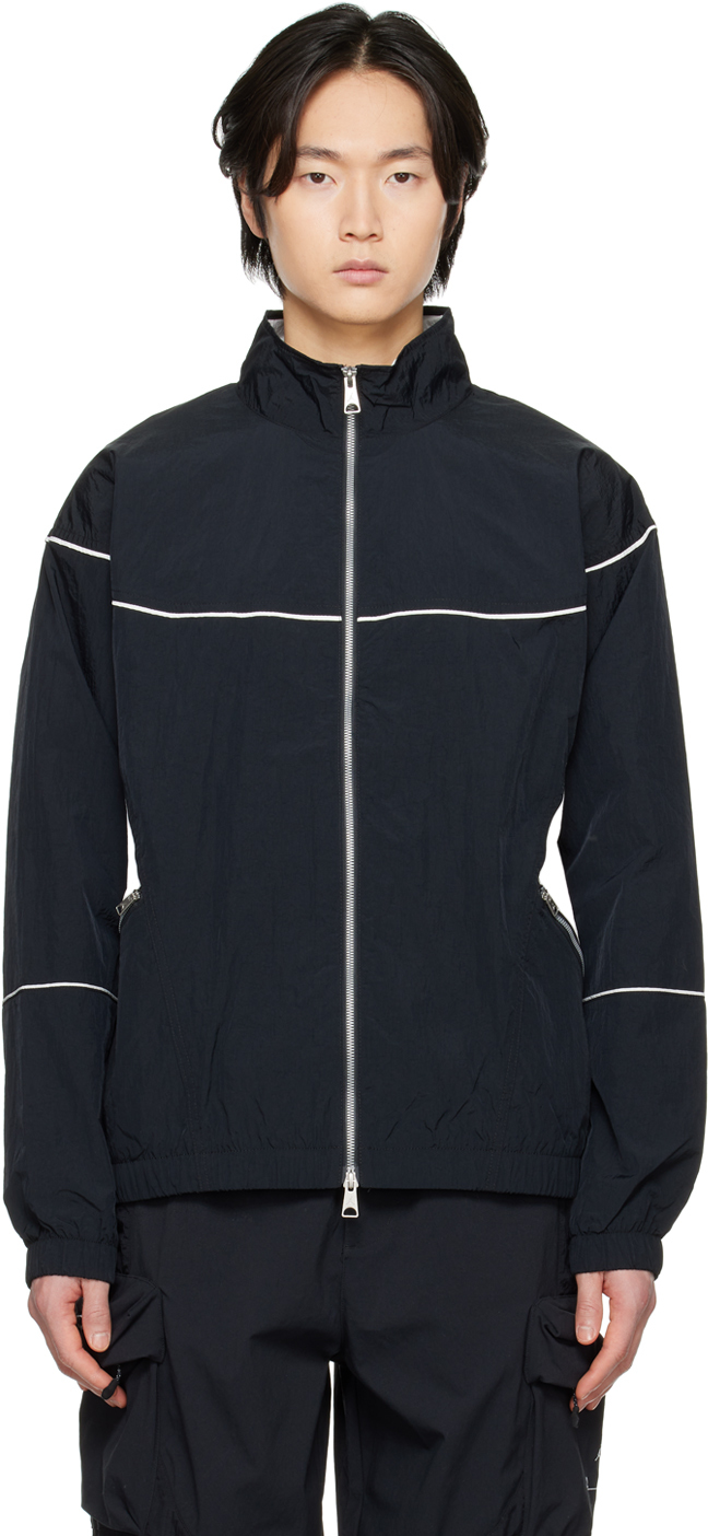 Nike Black Warm-up Jacket In Black/sail/sail