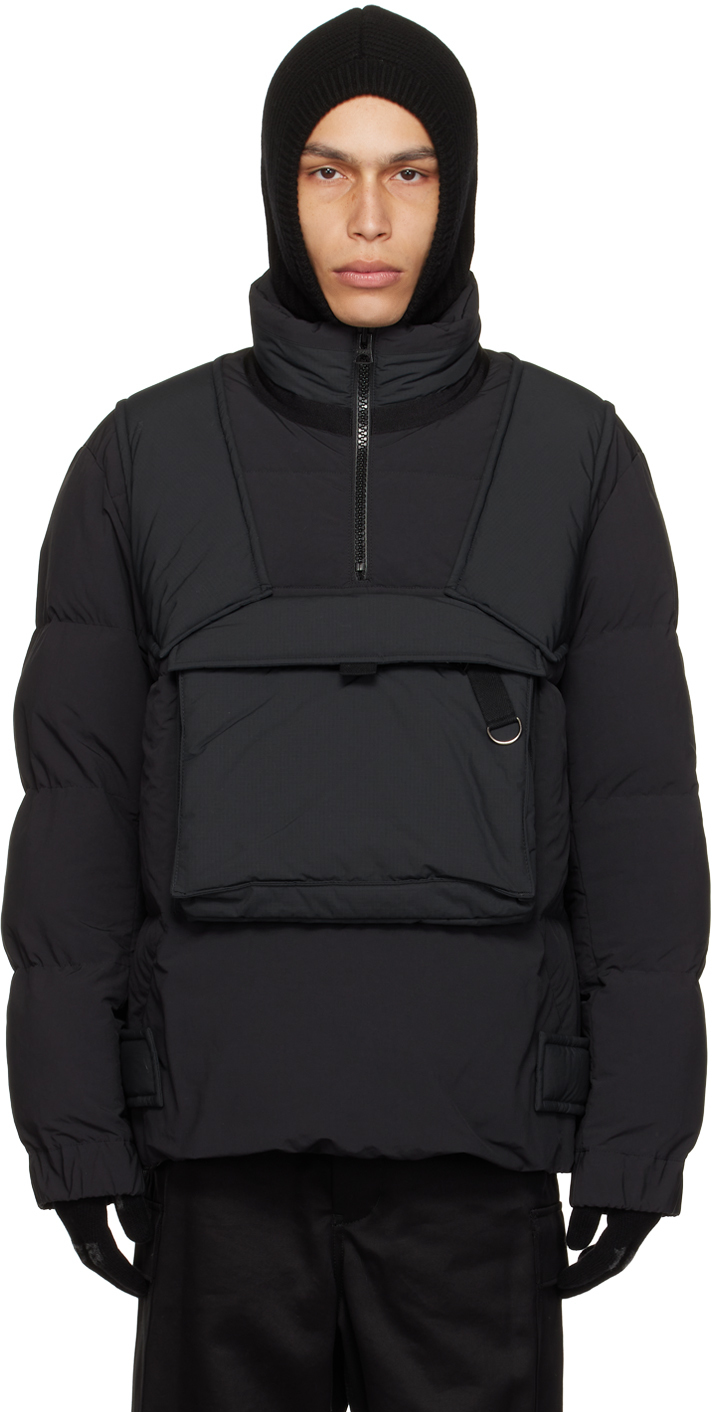 Black Padded Jacket by sacai on Sale