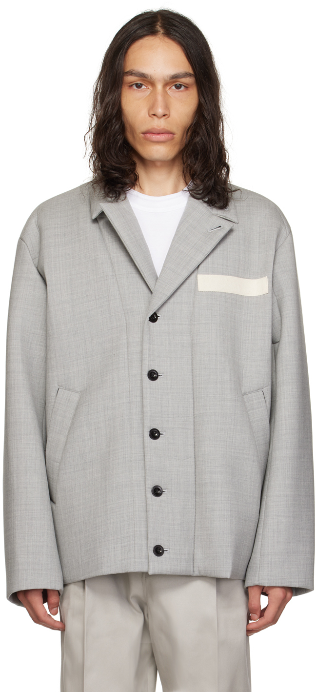 Gray Suiting Bonding Jacket