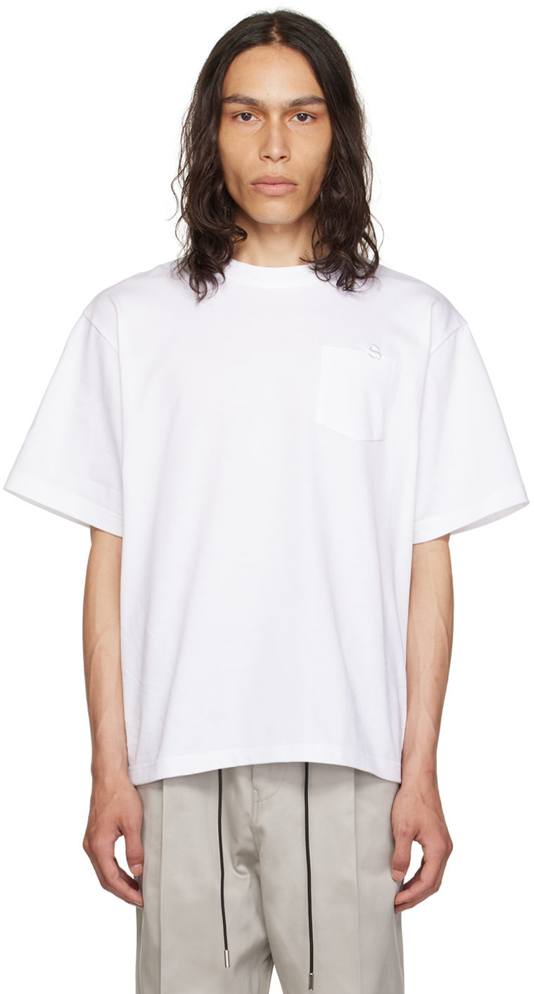 サイズは画像よりご確認ください【新品未使用・タグ付き】Sacai ホワイトポケットTシャツ