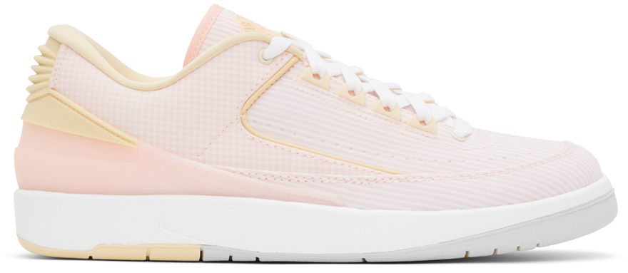 Pink Air Jordan 2 Retro Low Sneakers by Nike Jordan on Sale