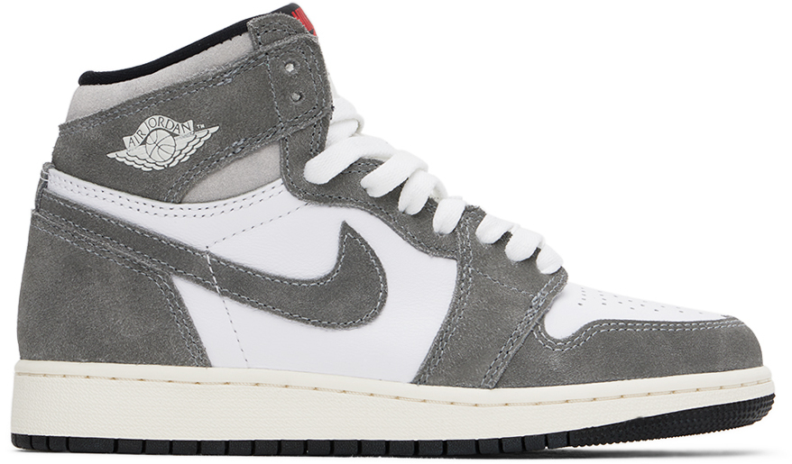 junior jordans white