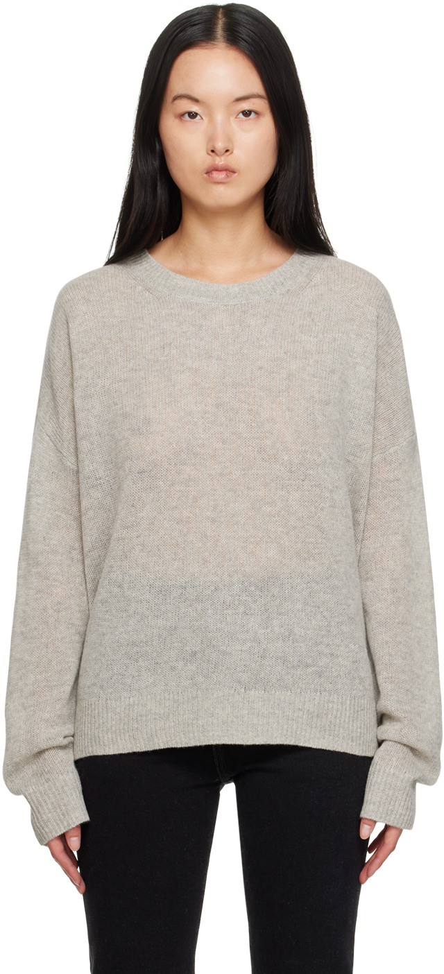 Gray Off-Gauge Sweater