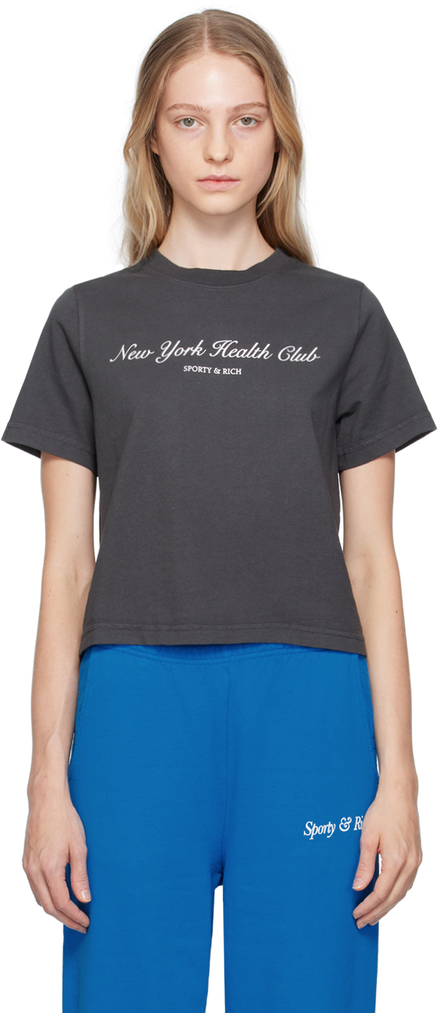 Sporty & Richのグレー NY Health Club Tシャツがセール中