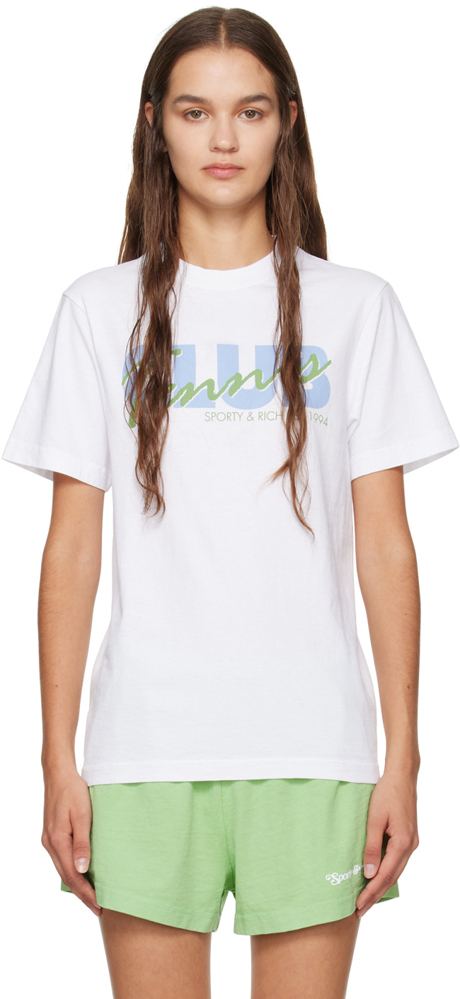 White 'Tennis Club' T-Shirt