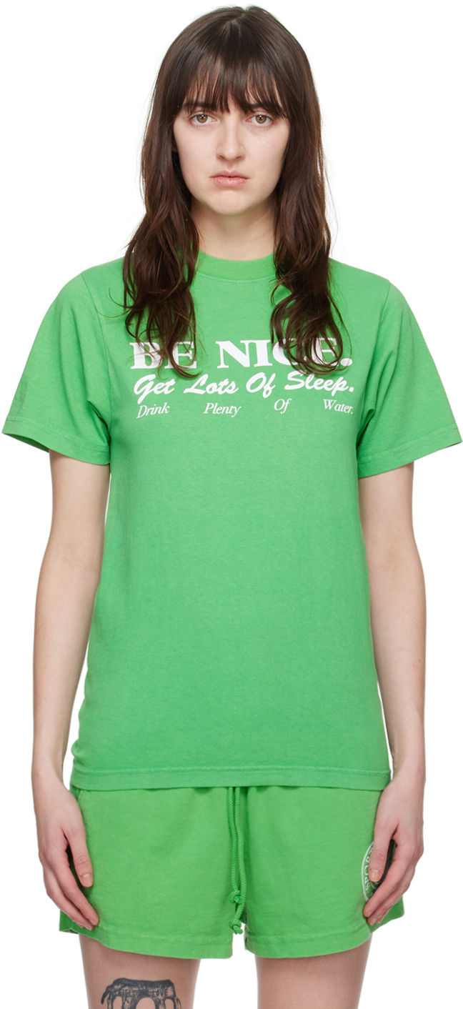 Green 'Be Nice' T-Shirt