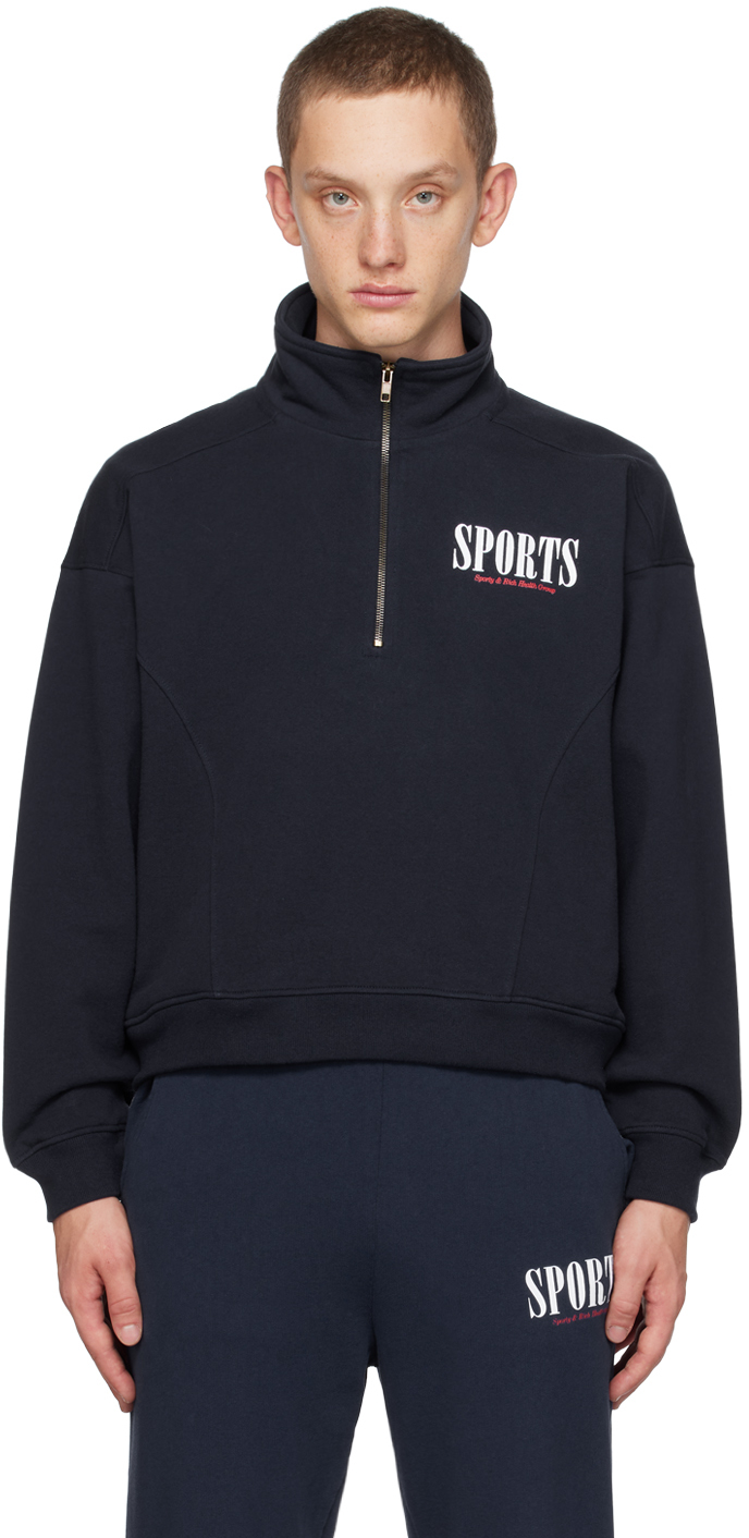 Navy Sports Sweatshirt