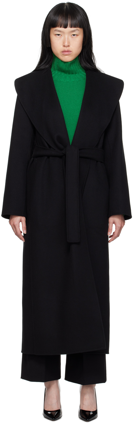 Black Poldo Coat by S Max Mara on Sale