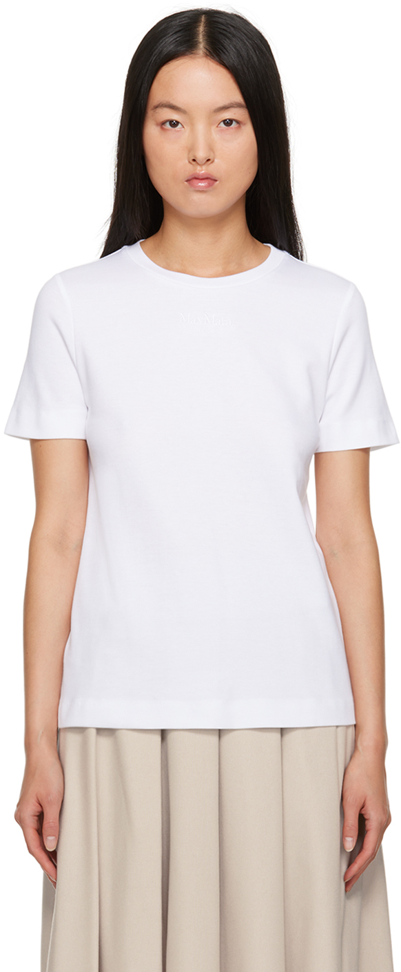 White Embroidered T-Shirt