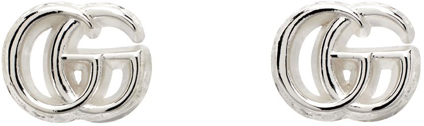 Silver GG Marmont Earrings