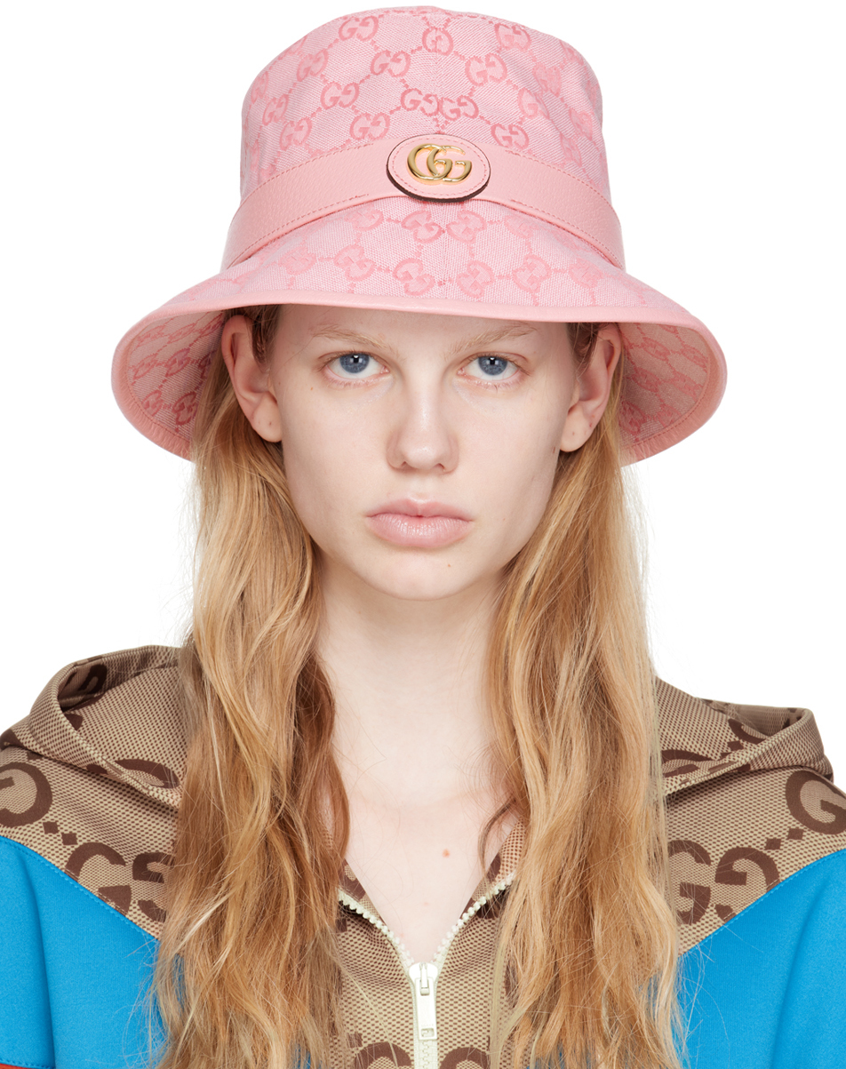 Gucci: Pink GG Bucket Hat | SSENSE