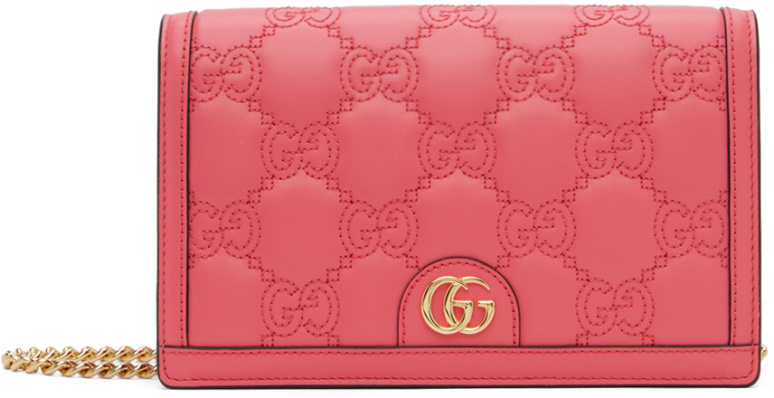 Pink GG Matelassé Chain Bag