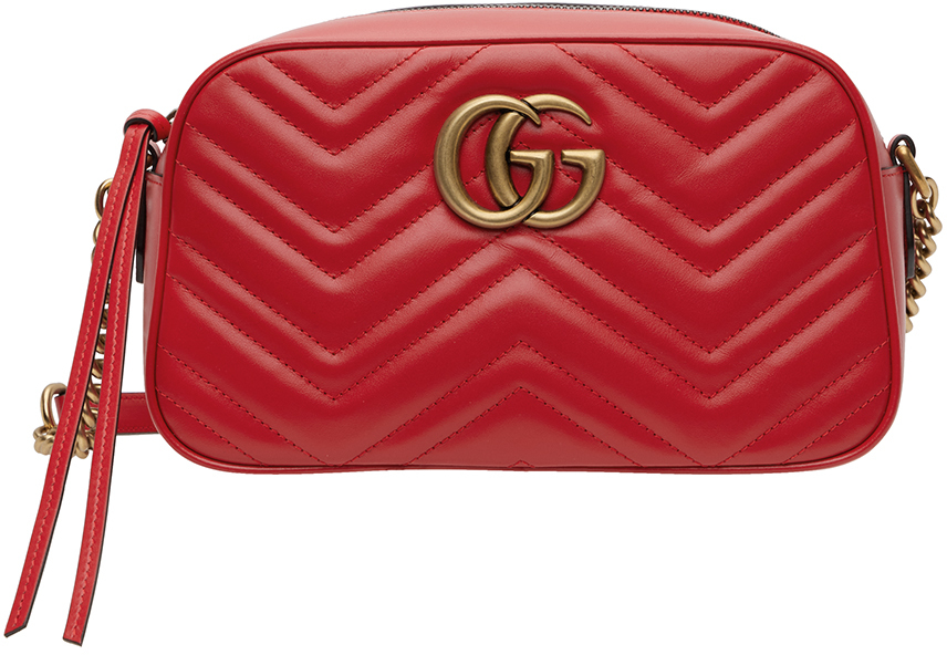 GUCCI GG Marmont red camera-bag