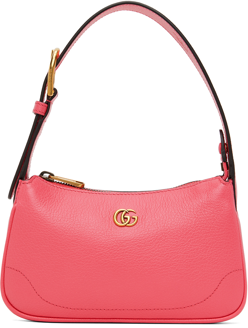 Gucci: Pink Mini Aphrodite Shoulder Bag | SSENSE