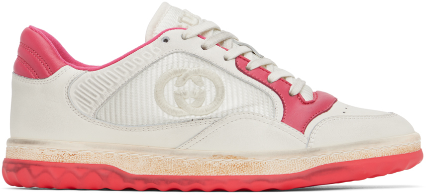 Gucci Off-White & Pink MAC80 Sneakers