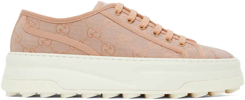 Shop Gucci Pink Gg Sneakers In 5641 Sk.ro-dk.sk.ro/
