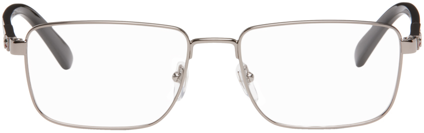 Gucci Silver Rectangular Glasses