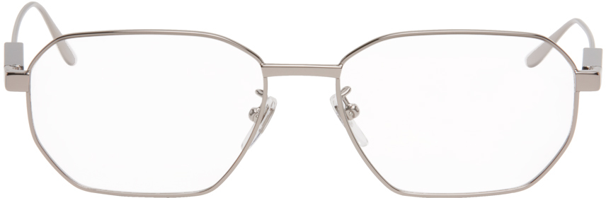 Gucci Silver Hexagonal Glasses