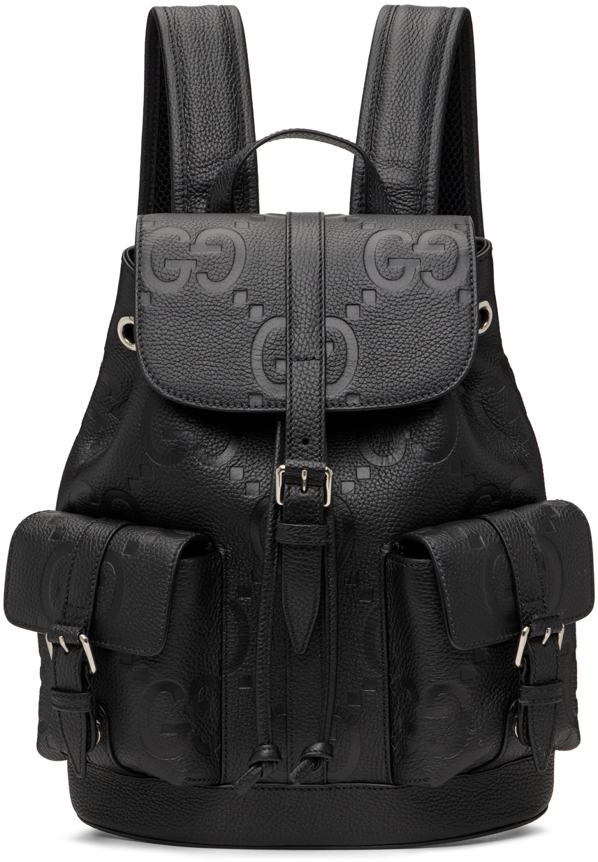 Gucci Black Small Jumbo GG Backpack