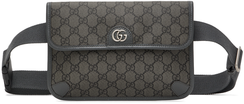 Gucci Ophidia GG Small Belt Bag in Gray for Men