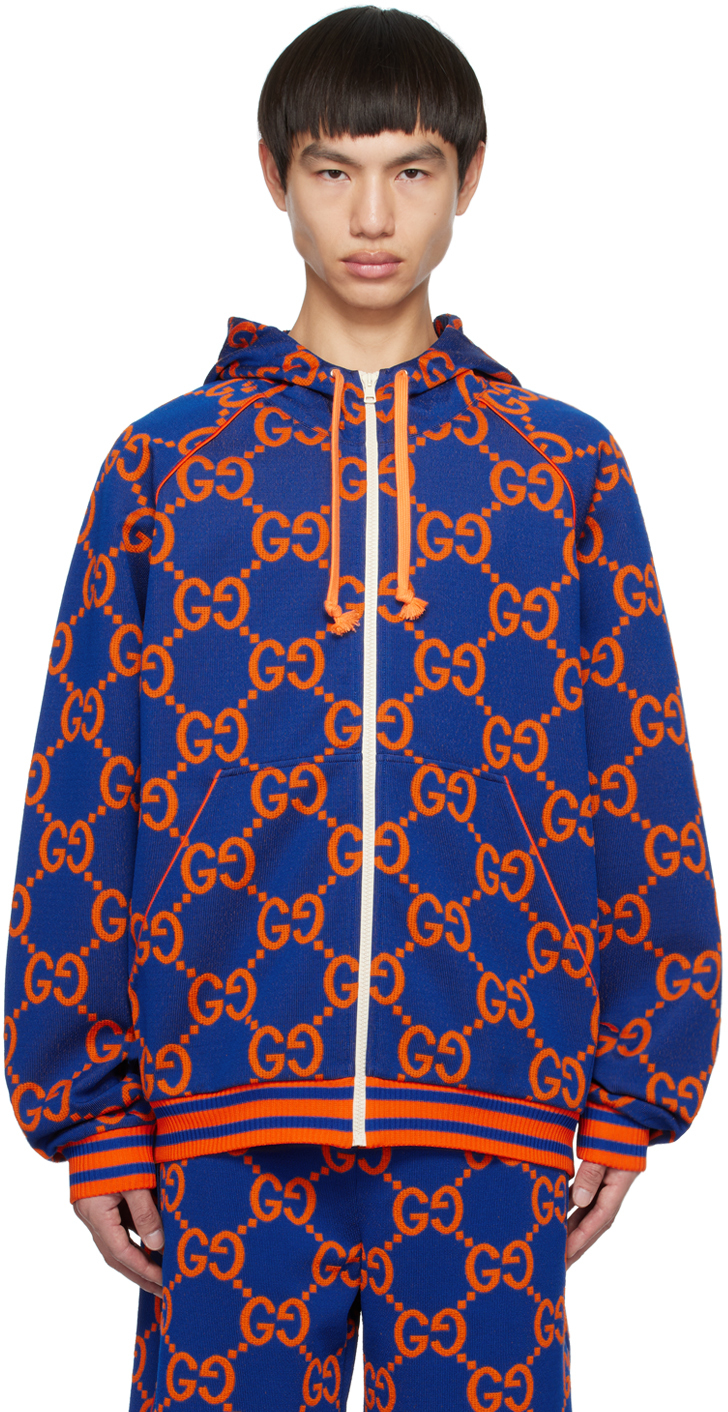 Fjord Hearty jævnt Gucci: Blue GG Jacket | SSENSE