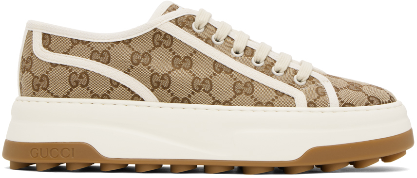 GUCCI BEIGE GG SNEAKERS