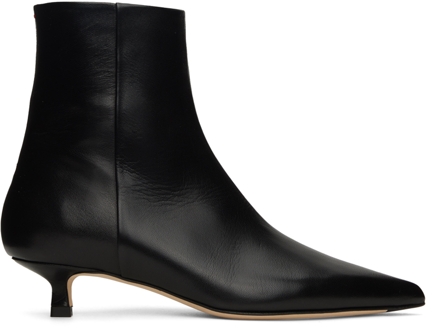 Aeyde: Black Sofie Boots | SSENSE Canada