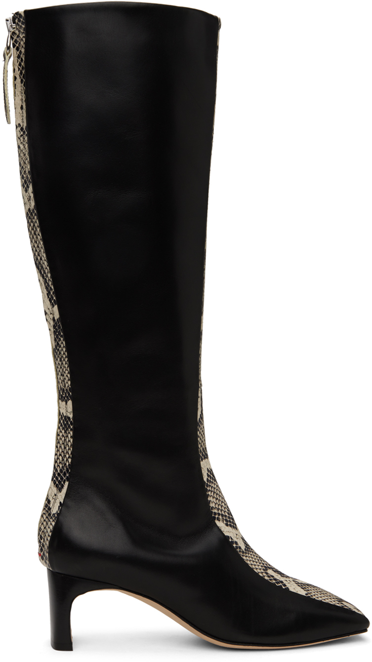 Black & Off-White Morgane Boots