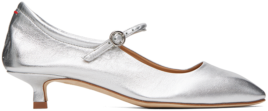 Aeyde Silver Ines Heels