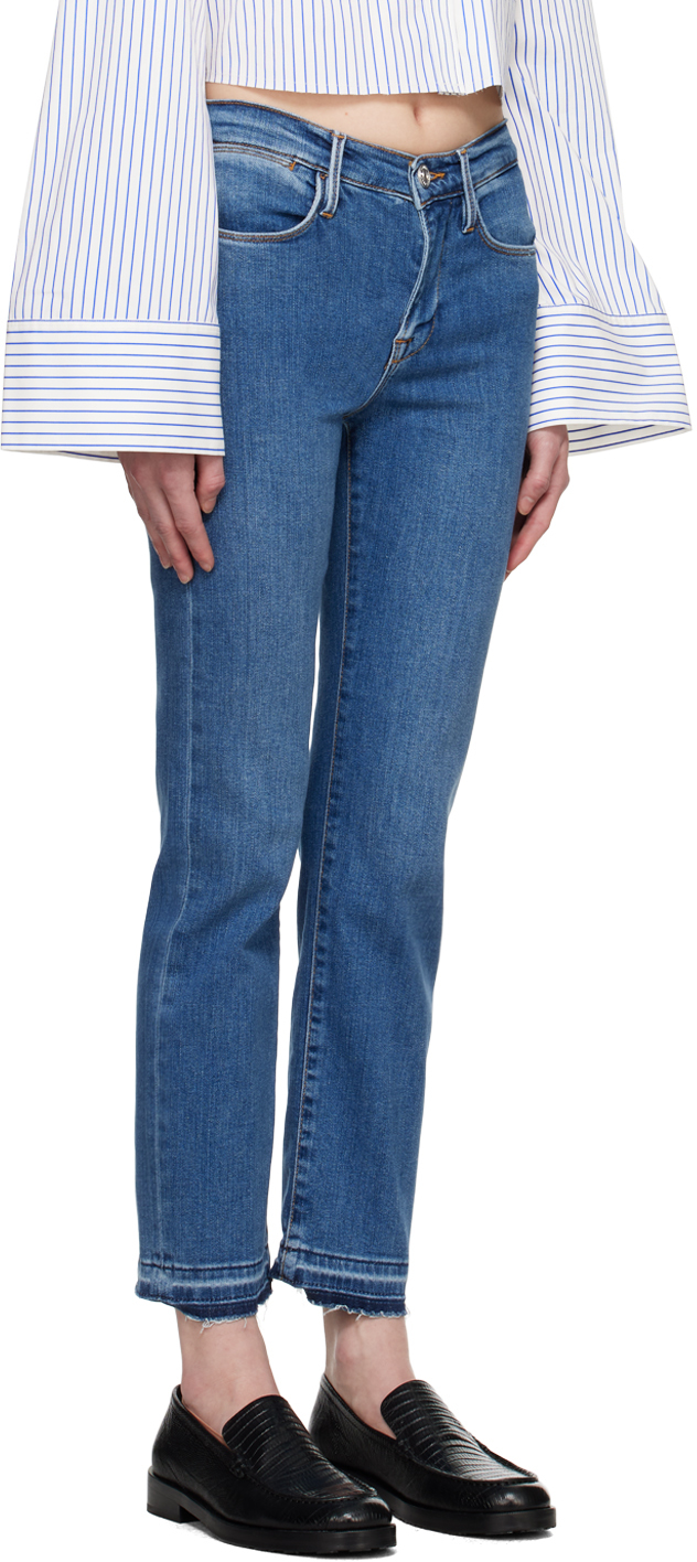 FRAME BLUE 'LE HIGH STRAIGHT' JEANS 