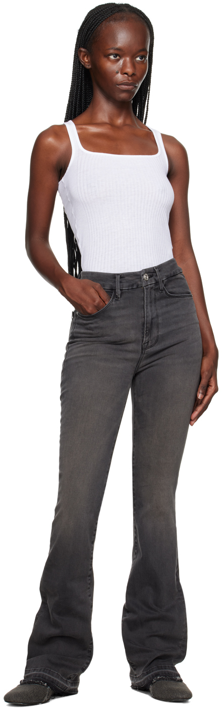 Frame Gray 'le Super Mini' Jeans In Tnda Tundra