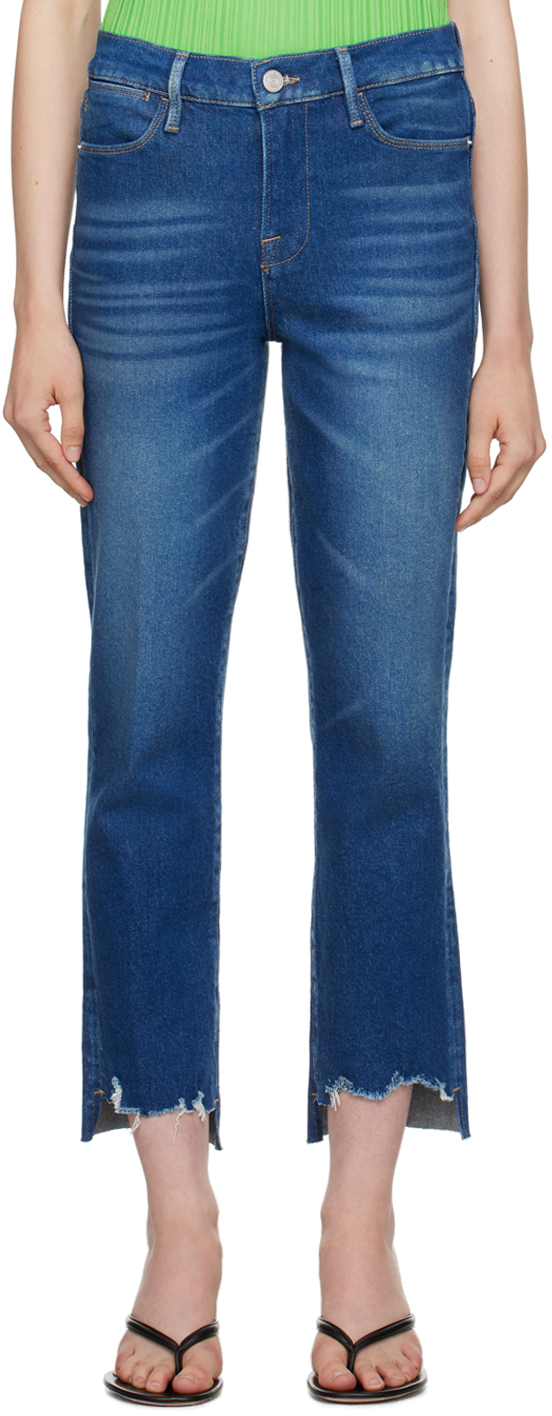 Frame Blue 'le High Straight' Jeans In Jericho Chew