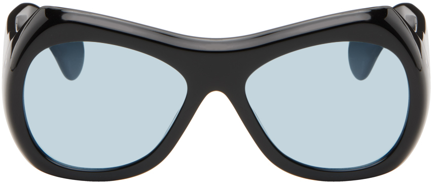 Port Tanger Black Soledad Sunglasses In Black/rif Bl