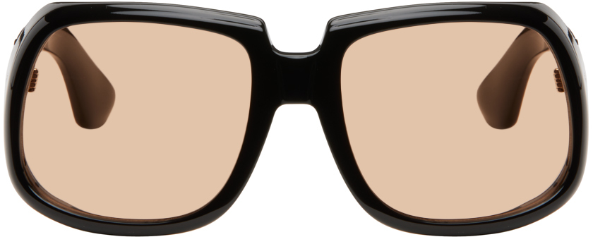 Port Tanger Black Lilou Nuh Sunglasses In Black - Amber