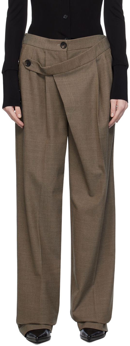 Brown Wrap Trousers
