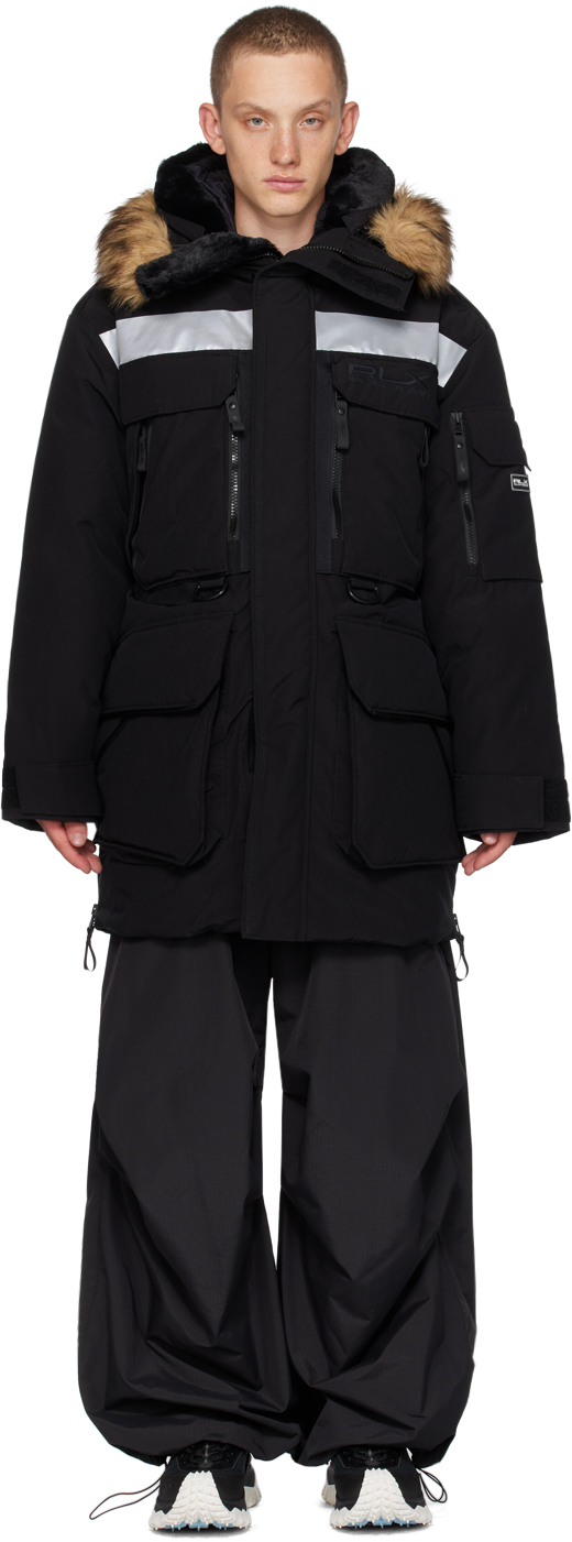 RLX Ralph Lauren Black Reflective Puffer Jacket | Smart Closet