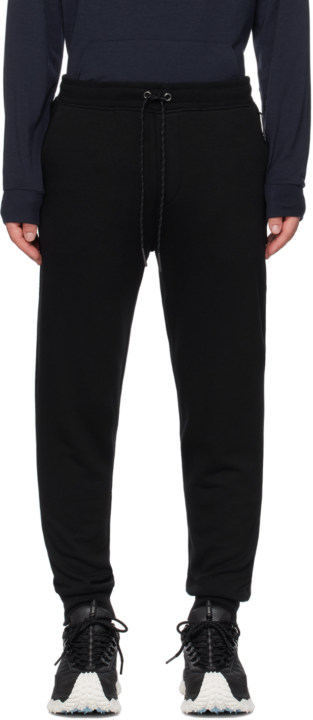 Ralph Lauren Black Drawstring Sweatpants In Polo Black
