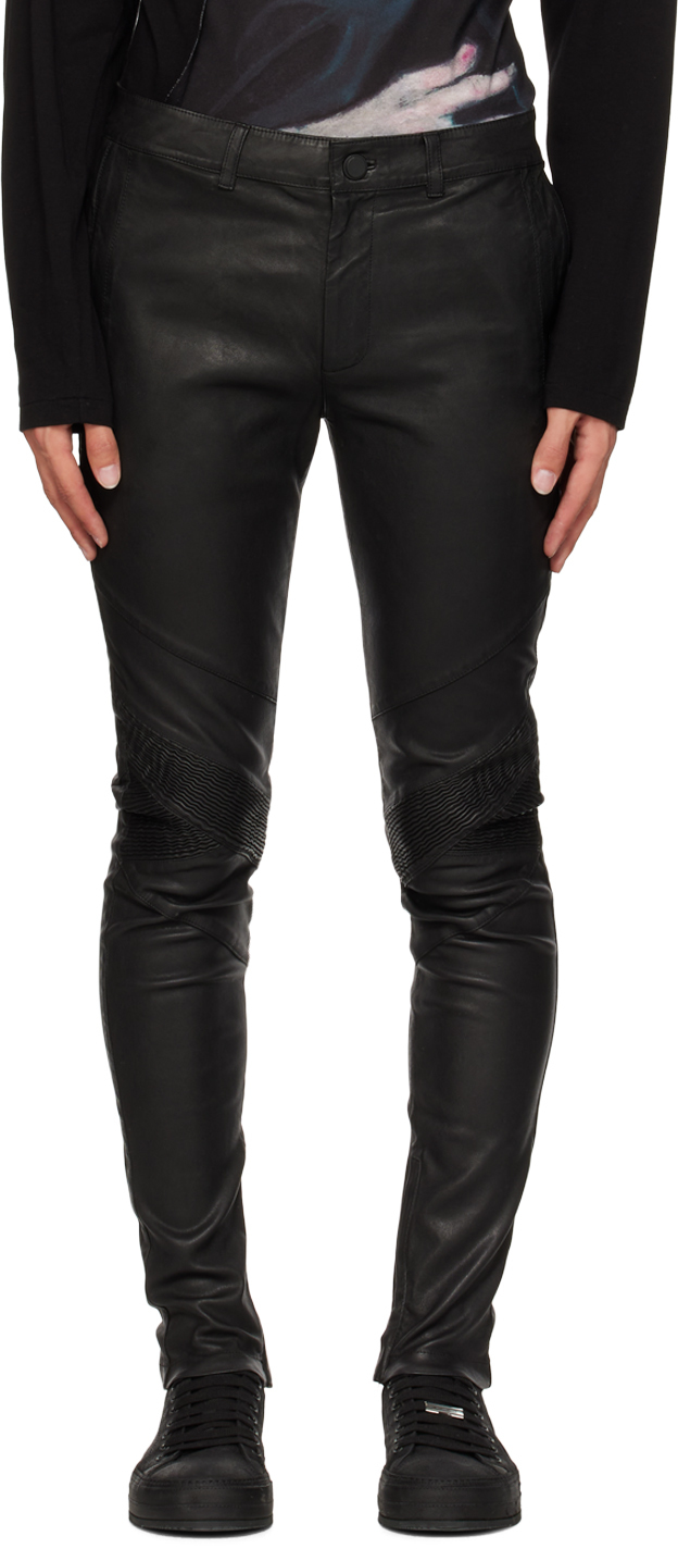FREI-MUT: Black Duchamp Leather Pants | SSENSE