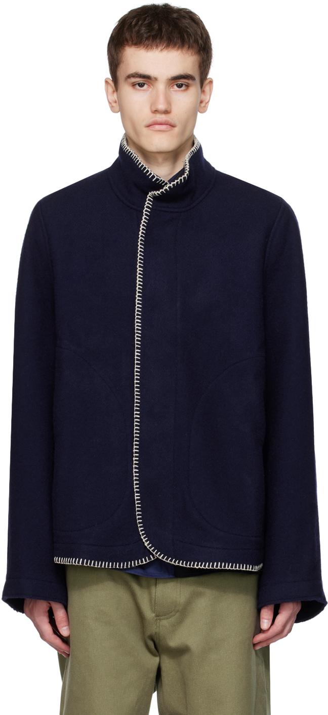 Navy Blanket Jacket