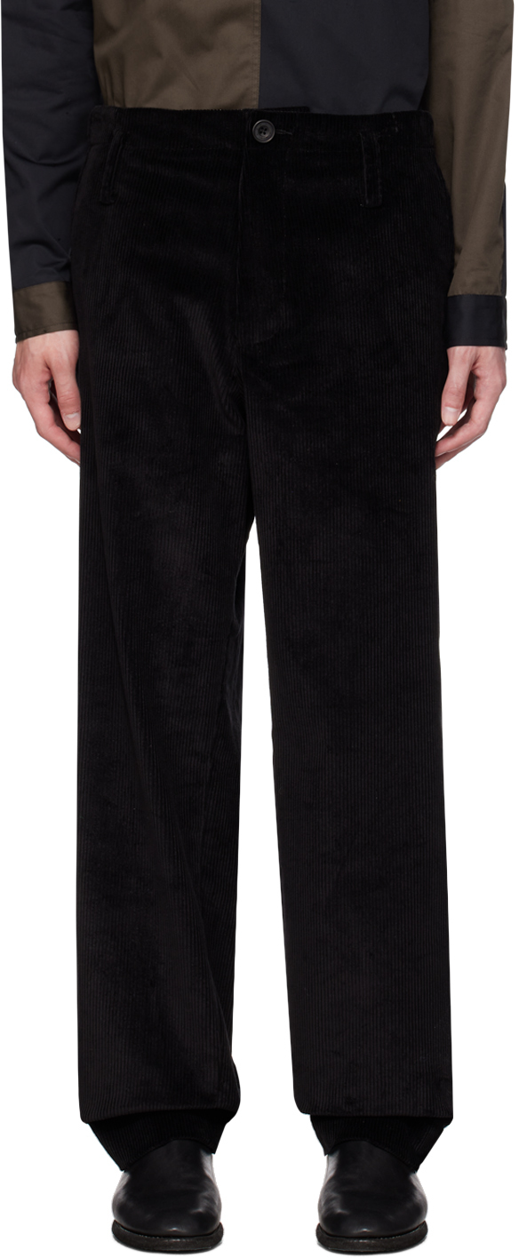 3man Black Four-pocket Trousers