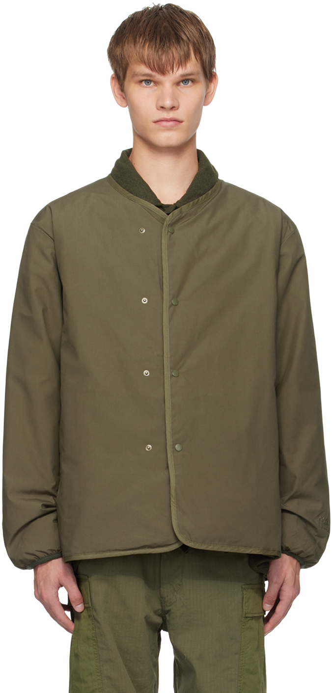 Khaki Reversible Down Jacket by nanamica on Sale