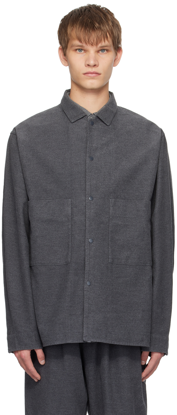 Nanamica Gray Odu Jacket In Ch Charcoal