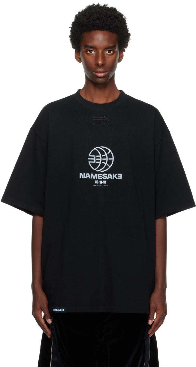 NAMESAKE: Black Sava Team T-Shirt | SSENSE