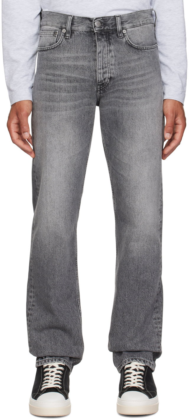 Shop Sunflower Gray Standard Jeans In Black Stone