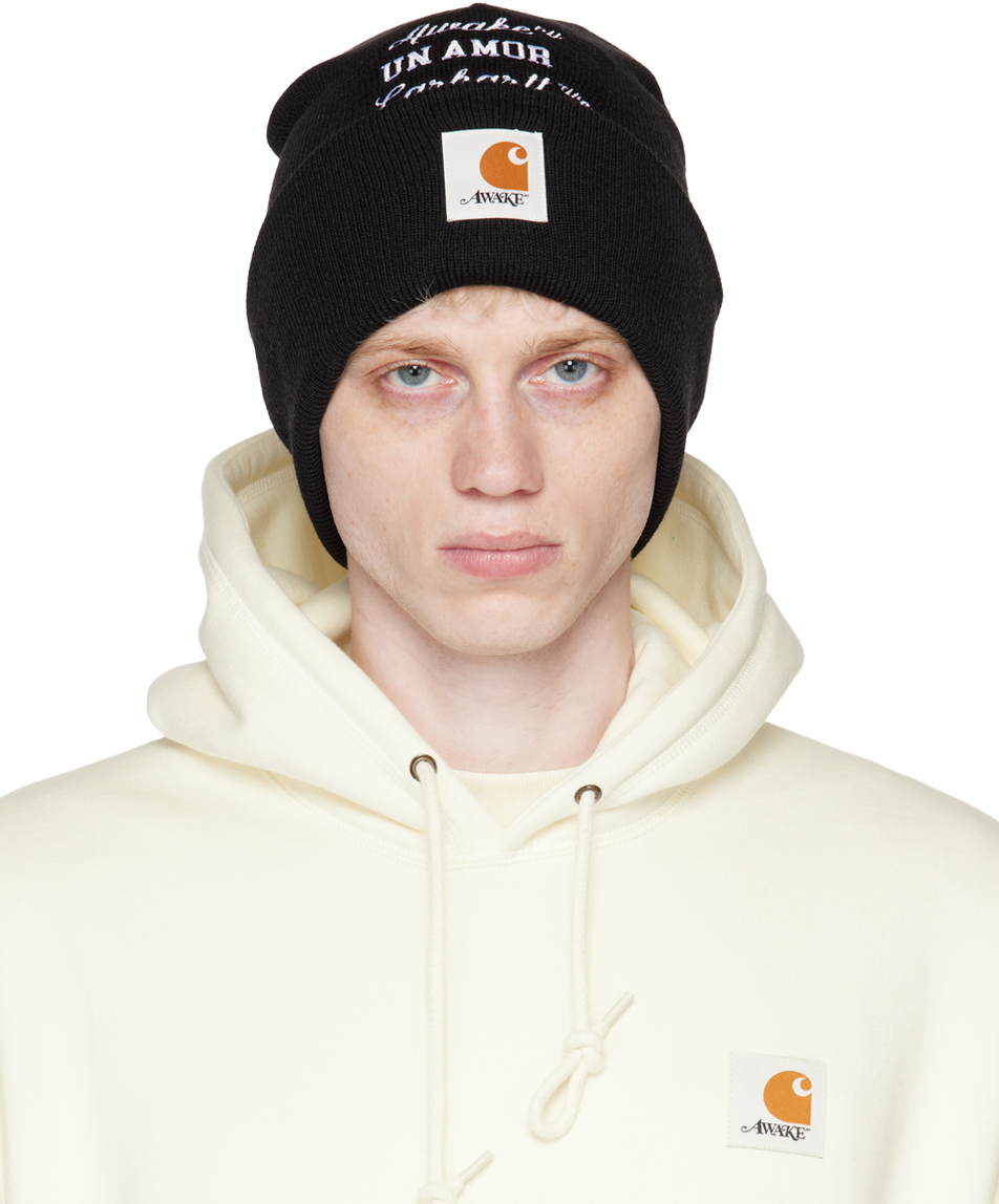 Carhartt WIPエディション ブラック Un Amor ビーニー