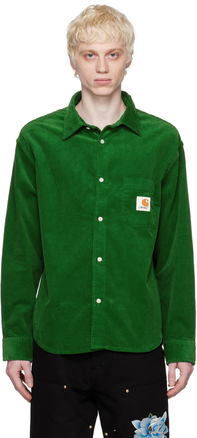 Awake NY: Green Carhartt WIP Edition Shirt | SSENSE