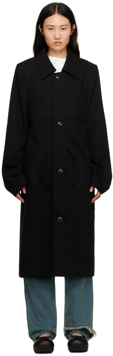 Edward Cuming Black Paneled Coat